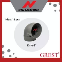 KNIE/KNEE/ELBOW/KENI GREST POLOS AW 6" inch Fitting Pipa PVC