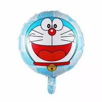 balon foil karakter doraemon bulat 40 cm