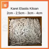 Karet Elastis Kiloan / Karet Pinggang Celana Kolor 2cm 2,5cm 3cm 4cm