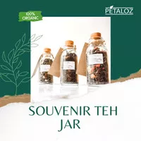 Souvenir teh tabung kaca tutup gabus - Souvenir Pernikahan - Kado Teh