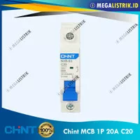 Chint MCB 1 Phase 20 Ampere / 1P 20A / 20 A 6kA SNI NXB-63 C20