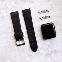HANDMADE LEATHER STRAP KULIT ORIGINAL Apple Watch 5 6 7 TALI JAM SEIKO - Cokelat, 38 40mm