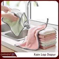 Lap Tangan Kain Handuk Pembersih Meja Piring Dapur Serbet Microfiber