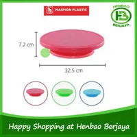 Maspion Plastic Cake Tray 32cm Meja Putar Penghias Kue Nampan Tatakan