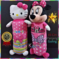 Bantal Guling Boneka Hello Kitty Mickey Minnie Mouse Doraemon Printing - Minnie Mouse A