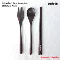 Sendok Kayu Sonokeling / Sendok Garpu Sumpit Kayu / Wooden Spoon Fork