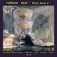 PATREON - WLOP - BLACK SWAN 2 COMPLETE VIDEO+PSD+3D+JPG+BRUSHES