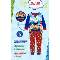 Piyama Thomas Pajamas JW 11 with Personalized Name Patch