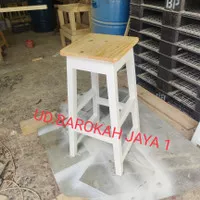 bangku bar/bangku cafe/bangku kayu jatibelanda/bangku kayu murah