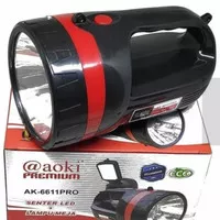 Senter Aoki Ak-6611 Pro/ Senter Led+ Lampu Belajar/ Bisa Nyala 18 Jam