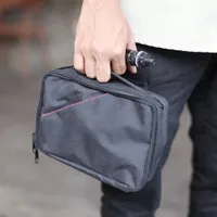 Fun Vape Bag Tas Perlengkapan Vapor Polos Black Multifungsi Handbag