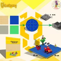 Perlengakapan Mainan Anak Tatakan Papan Alas Lego Balok Tumpuk Bricks