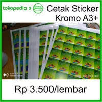Jasa Cetak Sticker Kromo A3+ - Cetak Saja