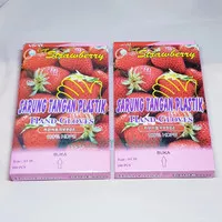 Sarung Tangan Plastik HDPE Cap Strawberry isi 100pcs