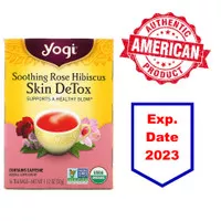 Yogi Tea Skin DeTox Tea 16 Tea Bags Soothing Rose Hibiscus