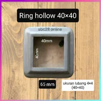 Ring hollow 40×40 mm besi plat tapak minimalis ornamen pagar