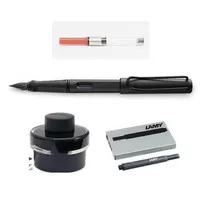 Lamy Safari All Black Fountain Pen Set