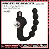PROSTATE BEADED MASSAGER - Butt Plug Anal Pluger Vibrator Silicone