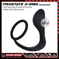 PROSTATE ORING MASSAGER - Butt Plug Anal Pluger With CockRing Silicone
