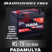 Aki Kering Yuasa MF NS70 65D26R 12V 65Ah Battery Colt Diesel L300 Hino