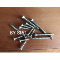 Staping Stainless 6 x 3/4 JF @10 Pcs T000260 Skrup Baut Flat Screw