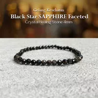 Gelang Kesehatan Black Star Sapphire Faceted (GBP446)