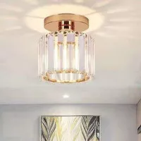 Lampu hias plafon minimalis kristal - GOLD
