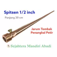 Spitsen 1/2 inch Pendek Tombak Penangkal Petir 1/2 inch