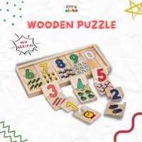 Mainan Edukasi / Puzzle Angka Kayu / Number Puzzle / Mengenal Angka