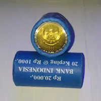 uang koin rol asli bawaan BI 1000 kelapa sawit tahun 1993