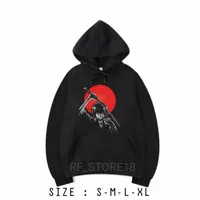 jaket hoodie anak/sweater hoodie samurai x japan edisi warna hitam