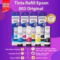 Tinta Epson 1 SET 003 Original Printer L1110 L3110 L3116 L3150 L5190