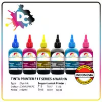 Tinta F1 Infus Refill / Isi Ulang Epson T Series 100ml 1 set CMYKPMPC