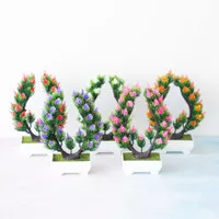 Bunga plastik Hias Bonsai Pajangan bunga Tanaman Artifisial P2080