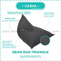 BEANBAG MURAH TRIANGLE WATERPROOF (COVER ONLY)/sarung SIZE M DEWASA