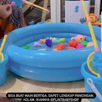 kolam pancing kolam main anak mainan ikan pancing aktifitas anak