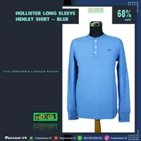 Original BNWOT Hollister Henley Shirt Sweater - Blue