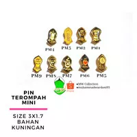 peniti terompah bros terompah pin mini terompah