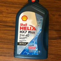 OIL OLI MOTOR SHELL HELIX HX7 PLUS 5W-40 FULLY SYNTHETIC 1L 1000ML