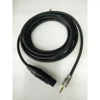 Kabel Mic CANARE 4 Meter Jack NAKAMICHI Mini 35mm STEREO - CANON XLR F