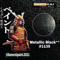 Samurai paint METALLIC BLACK 1139 cat semprot samurai hitam metalik