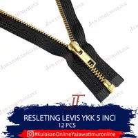 Resleting Besi YKK / Resleting YKK Besi / Resleting YKK MGC 5 LUSINAN