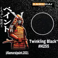 Samurai paint TWINKLING BLACK H255 cat semprot samurai hitam metalik