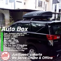 Paket Roofbox 500 lt dan crossbar Universal siap pasang