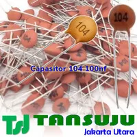 Capasitor ceramic 104 kapasitor keramik 100nf 100 nano farad 50V