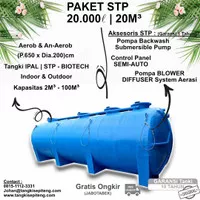 PAKET Tangki STP BIOFILTER - 20000 Liter / 20M3 BIOTECH, BIO SEPTIC