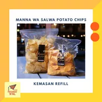 Refill 350g Salted Egg Potato Chips Mirip IRVINS : Manna Wa Salwa