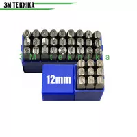 Ketok Huruf dan Angka 12mm LETTER STAMP PUNCH A-Z 0-9Merek MASUS (3Mt)