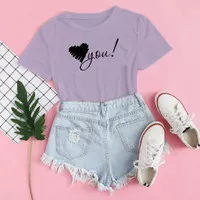 BAJU KAOS DISTRO LOVE YOU , BLUS WANITA LOVE YOU , T-SHIRT CASUAL LOVE