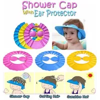Topi Keramas Anak Bayi Pelindung Mata Telinga / Kids Shower Cap - X113